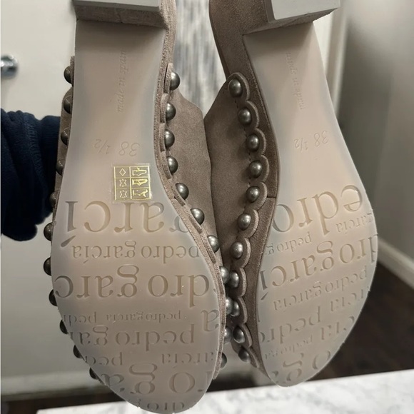 Pedro Garcia Nain Clog Peep Toe Clog in Desert Castoro Size 38.5 - Picture 6 of 6